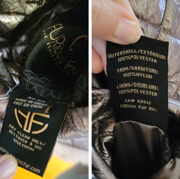 NWOT Reversible Faux Fur Coat - Picture 12 of 13